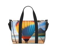 16" Hand Travel Bag Weekender Bag Travel Duffle, Cute little fox Print Handbag Overnight Tote, Lightweight Carry On Luggage for Gym & Sports, Hawaii Hot Air Balloon, One Size, Classic
