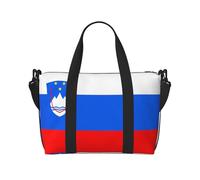 16" Hand Travel Bag Weekender Bag Travel Duffle, Czech Republic flag Print Handbag Overnight Tote, Lightweight Carry On Luggage for Gym & Sports, Flag of Slovenia, One Size, Classic