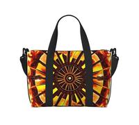 16" Hand Travel Bag Weekender Bag Travel Duffle, Science Fiction Future Print Handbag Overnight Tote, Lightweight Carry On Luggage for Gym & Sports, Turning The Flame, One Size, Classic