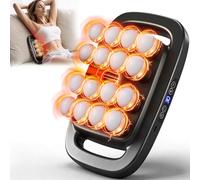 16 Head Massage Gun Deep Tissue, Multi-Head Percussion Massager with 30 Speeds & 3 Modes, Red Light Therapy, Muscle Massager for Back, Legs, Waist, Buttocks, Quiet Powerful Body Massager, Gray