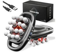 16 Head Massage Gun Deep Tissue with 3 Modes & 30 Intensities, Back Massager for Pain Relief Deep Tissue, Relieves Tension and Stiffness in 5 Minutes, for Body Muscle Pain Relief (Grey-16 Head)