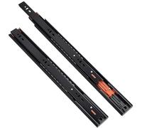 16" Heavy Du Der Slides - Full Exteon Ball Bearing Runners, 400mm Side Mount, 40kg Load Capaci - Perfect for Kitchen & Fur Upgrades, Easy Push to Open