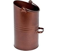 16" Heavy Duty Large Metal Coal Hod with Carry Handle Scuttle Fireside Fireplace Bucket Holder Scooper (Oxy/Cooper)