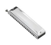 16 Hole 64 Tones Chromatic Harmonica Mouth Organ Key of C Reed Wind Instrument for Beginners Adults Music Lovers with Cleaning Cloth Storage Box