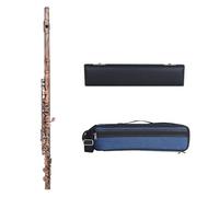 16 Hole Closed Flute Set C-tone Flute 16 Hole Flute Red Antique Green Antique with Box for Music Lover/Beginners (Red antique)