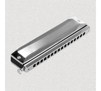 16 Holes Chromatic Harmonica C Key 64 Tones Mouth Organ with Storage Case Cleaning Cloth Ideal for Beginners Amateurs Professionals Fits Jazz Folk Pop Music Styles