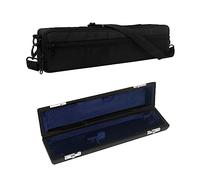16 Holes Flute Storage Bag Portable Hard Shells Box Black Oxford Cloth Case With Velvets Lining Inside Waterproof Flute Storage Bag