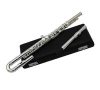 16 Holes Student Flute Curved Head Joint C Tone Off Set G Key Italian Pad Flute With Case Flute for Beginner