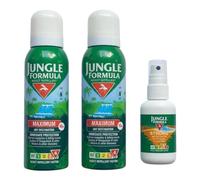 16-Hour Protection | Jungle Formula Travel Pack | 2x125ml Maximum + 1x60ml Strong | Genuine Insect Repellent | Sold by AHASON’S