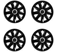16" Hubcaps Wheel Covers Trims 16 inch Set of 4 Black Durable ABS Plastic Trim