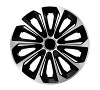 Extra STRONG Silver / Black 16" WHEEL TRIMS COVERS HUB CAPS 16 INCH 4 pcs SET
