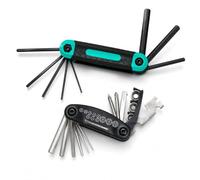 16-in-1 Bike Multi-Tool, All-in-One Bicycle Repair Kit with Allen Keys, Screwdrivers & Spoke Wrench, Lightweight Portable Mountain Bike Tool for On-The-Go Repairs (Two Tool)