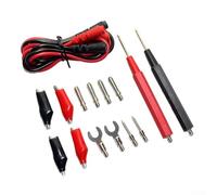 16-in-1 Digital Multimeter Leads Kit with 1000V Rating, PVC-Insulated Flexible Probe Wires, Needle Tip & Clip Accessories for Electrical Testing