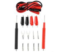 16-in-1 Digital Multimeter Leads Kit with Needle Tip Probes, 1000V Rated PVC-Insulated Cable, Flexible Copper Core, Clip & Insulated Handle for