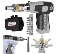 16 in 1 Multi Screwdriver Set, Ratchet Wrench and Screwdriver Set, Angles Electric Screwdriver with Magnetic Bit, Screwdriver Kit With14 Various Sizes Screwdriver Bits, Ergonomic Tool for Home