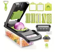 16-in-1 Vegetable Chopper, Multifunctional Food Slicer Dicer with Container, Kitchen Cutter with Peeler and Accessories