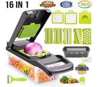 16 in 1 Vegetable Chopper Salad Fruit Mandolin Slicer Food Dicer Cutter Peeler..