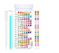 16 in 1 Water Test Strips, Home Drinking Water Quality Test Kit for Pools, Spas, Aquariums, Industrial Wastewater, Includes Test Tube and Dropper, 50 or 100 Pieces(50pcs)