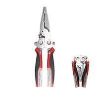 16 in 1 Wire Stripping Pliers with Voltage Tester, 2026 Multi-Tool with Folding Stylus, Screwdriver & Wire Stripper, Heavy-Duty Electrical Pliers for DIY, Home & Professional Repairs (Red)
