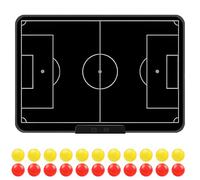 16 in LCD Soccer Armed Coaching Board, Rechargeable Electronic Football Strategy Board with One-Key Erase, Double-Sided Strong Attachment Design, Includes 22 Chess Pieces for Tactical Planning