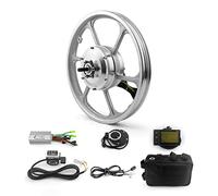 16 Inch 350W Electric Brushless Hub Motor Wheel With LCD Display Pedal Assist Sensor For Small Scooter Front Drive Bike Bicycle With Thumb throttle (36V 350W)