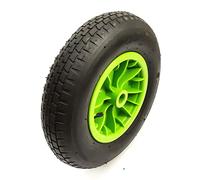16 Inch 4.80/4.00-8 Wheel & Tyre & Tube Lime Green 4 Ply 1" Bore Wheelbarrow Wheel Barrow 4.00-8 4.80-8