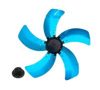 16-Inch Aluminium Fan Vanes with Nut Cover for Pedestal Table Fans