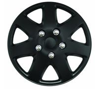 16" INCH BLACK TEMPEST CAR WHEEL TRIMS COVERS UNIVERSAL REPLACEMENT R16 HUB CAPS SET
