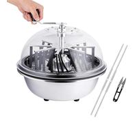 16 inch Bud Leaf Bowl Trimmer, Manual Leaf Bud Trimmer, Clear Visibility Dome, Stainless Steel Blades, Hand Twist Spin Cutting Plant Trimming Machine for Flowers, Hydroponics Plants