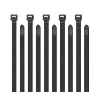 16 inch Cable Ties 100 Pack, 120 lbs Heavy Duty Zip Ties, Large Cable Wrap, 7.6mm x 400mm Black Nylon Plastic Self Locking Long Tidy Wires with UV Resistant for Home Workshop Garden Indoor and Outdoor