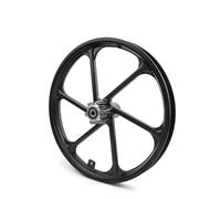 16 Inch Child Bike Trailer Wheel Black Alloy Hub 10mm Bearing Diameter 16x1.75 Pneumatic Tire Disc Mount For Scooter Bicycle (Rim only)