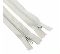16 Inch Close End Nylon Coil Zippers for Sewing Craft Assorted Length (20 PCS Gray) YIGUANXIN