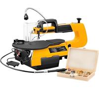 16 Inch Desktop Scroll Saw with LED Work Light, 180w Motor and Adjustable Speed Control, Perfects Woodworking Tool for Small Workshops and DIY Projects Precision Scroll Saw Multifunctional