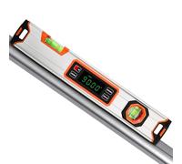 16-Inch Digital Torpedo Level & Angle Finder - IP54 Waterproof Inclinometer with Backlit LCD, V-Groove Magnetic Base, 0.1° Accuracy - for Construction, Woodworking, Metalworking（Orange