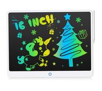 16 Inch Drawing Tablet, LCD Writing Tablet, Portable Drawing Board, Wipeable and Reusable Magic Board, 3-8 Birthday Gift for Girls and Boys (One Pen White)