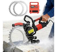 16-Inch Electric Wall Chaser Saw, 8980W/9500W High Power Circular Saw with 29cm Max Cutting Depth & Water Cooling, Includes 2 Blades for Granite, Concrete, Stone