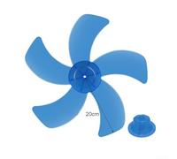 16 Inch Fan Blade with Five Leaves Design and Nut Cover Replacement for Pedestal Table Wall Fans Enhances Airflow and Cooling Performance