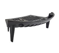 16 Inch Fire Grate 24B Cast Iron | 4 Leg Curved Fireplace Grate | Coal, Wood Burner Open Fire Basket