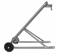 16 Inch Folding Bike Rack Aluminum 34cm Silver | 34cm length, 14cm width, 21cm height, precise fit, mounting holes, simple install, for brompton compatible