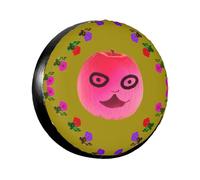 16 inch Funny Face Peach Print Spare Tire Cover - Universal Wheel Tire Cover Waterproof Sun Protection, for Jeep Truck