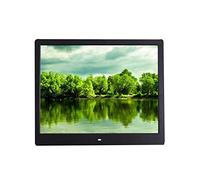 16 inch high Definition Digital Photo Frame 16001200 high Resolution LED Screen Remote Control ABS Material (black)