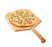 16 Inch Kitchen Bamboo Pizza Peel, Large 16” Board Pizza Paddle with Long Handle, Easy-Glide Beveled Edge for Baking, Transferring & Serving - Sturdy Wood Pizza Cutting Boards for Oven, Stone & Grill