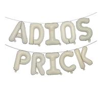 16 inch Multicolor Adios Prick Balloons,Breakup Party Adios Prick Decor | Divorced AF Divorce Balloons (ADIOS PRICK Cream)
