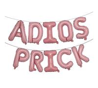 16 inch Multicolor Adios Prick Balloons,Breakup Party Adios Prick Decor | Divorced AF Divorce Balloons (ADIOS PRICK Pink)