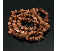 16 inch Natural Stone Beads Chips 5-8mm Irregular Crystal Agate Gravel Beads DIY Bracelet for -Gold Sandstone-Length About 39cm