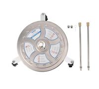 16 Inch Pressure Washer Cleaner, Stainless Steel High Pressure Washer, 4000PSI Powerful Cleaning for Courtyards Floors Wall Tiles, Portable and Durable with 2 Connecting Ro