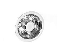 16-inch Rear Deluxe Stainless Steel Wheel Trim Cover, Chrome Finish