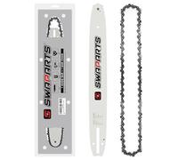 16 Inch Replacement Chainsaw Bar and Chain Combo, 3/8" LP Pitch, 050" Gauge, 56 Drive Links for Greenworks 2904302, Craftsman, Poulan, Ryobi, Echo, Makita E-00103, Homelite, Husqvarna, Remington