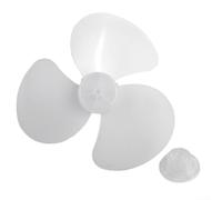 16 Inch Replacement Fan Blade 3 Leaf Design for Standing Pedestal Fans or Desk Table Fans, Low Noise Operation, Compatible with Indoor Home Cooling Use(White)
