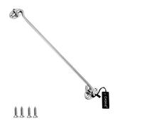 16 inch Stainless Steel 304 Heavy Duty Cabin Hook and Eye Lock for Shed, Gate or Garage Door - CASKIE